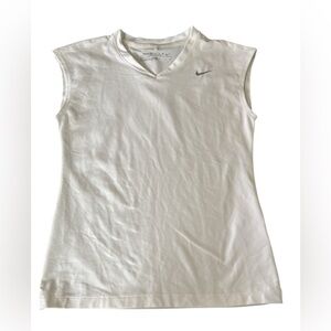 Nike Women's White Sleeveless Top